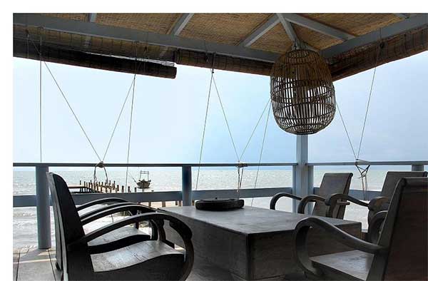 The Sailing Club Bar, Restaurant and Water Sports.  Beachside in Kep, Cambodia.