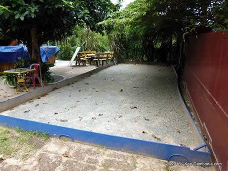 Blue Kep Bungalows in Kep, Cambodia.