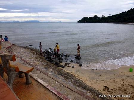 Kep's Beach in Kep, Cambodia.