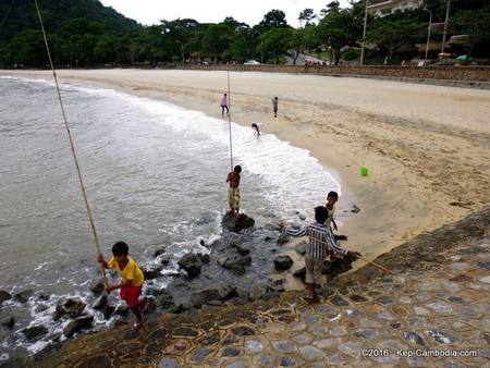 Kep's Beach in Kep, Cambodia.