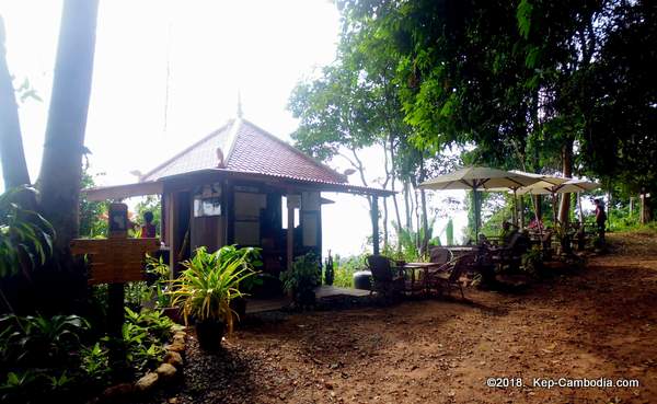 Led Zep Cafe in Kep, Cambodia.  Kep National Park.