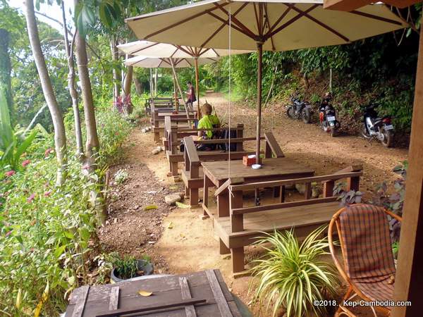 Led Zep Cafe in Kep, Cambodia.  Kep National Park.