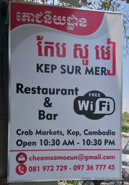 Kep Sur Mer Restaurant and Bar in Kep, Cambodia.