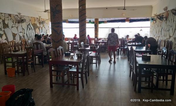 Mlob Duong Srey Mao Seafood Restaurant in Kep, Cambodia.