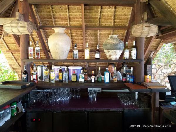 Knai Bang Chatt.  Resort, Restaurant & Seaside Bar .  Kep, Cambodia.