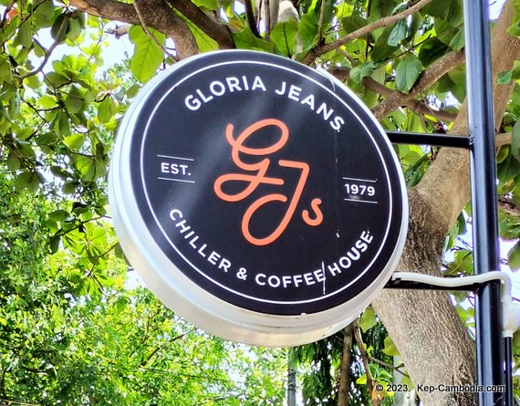Gloria Jeans Chiller and Coffee House in Kep, Cambodia.