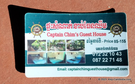Captain Chim's Guesthouse in Kep, Cambodia.