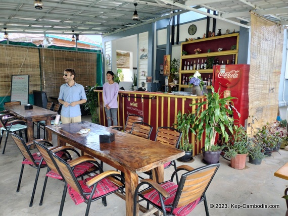 Italian Corner Restaurant in Kep, Cambodia.
