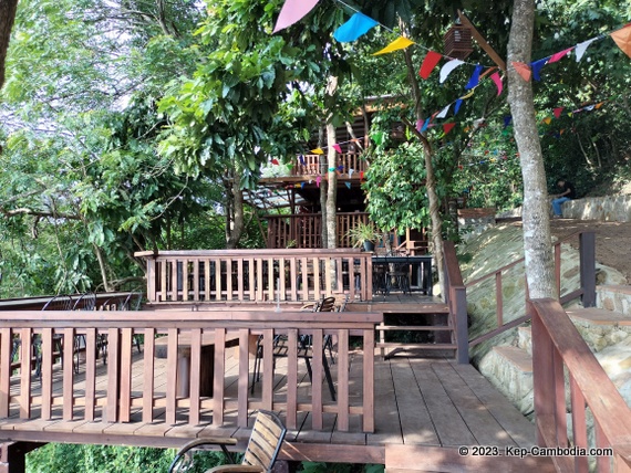 Zip Line Cafe in Kep, Cambodia.