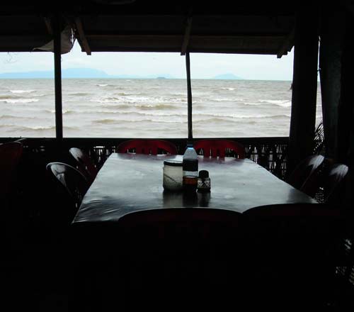 view from the crab market in kep, cambodia