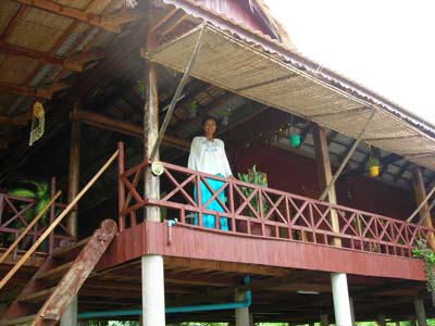 Khmer House Hostel and Restaurant in Kep, Cambodia.  Hotel.