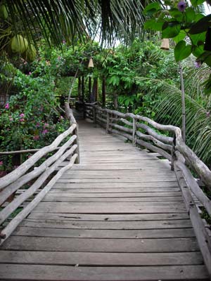 veranda natural resort bungalows  in Kep, Cambodia.