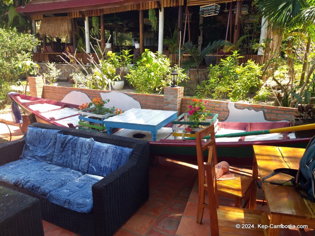 Kep Lodge Guesthouse & Restaurant in Kep, Cambodia.