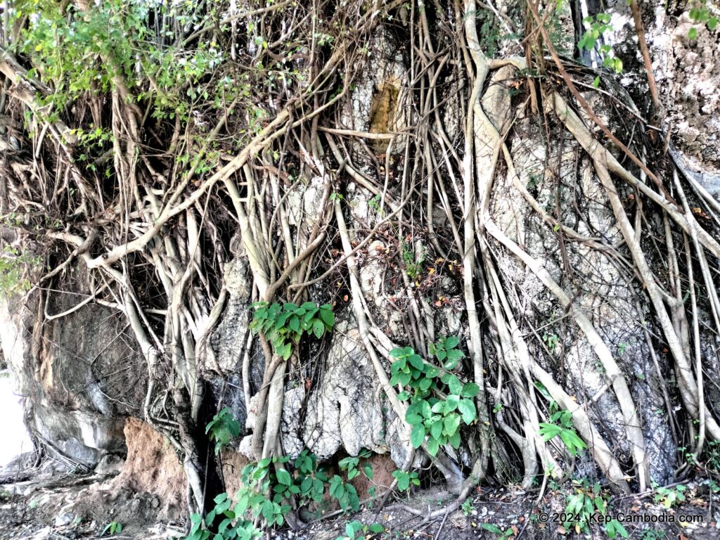 Kampong Trach Caves and Mountains in Kep, and Kampot, Cambodia.