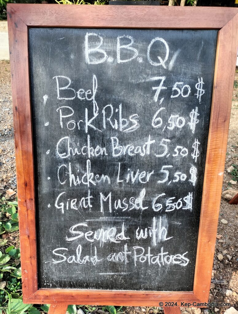O'Kare restaurant in Kep, Cambodia