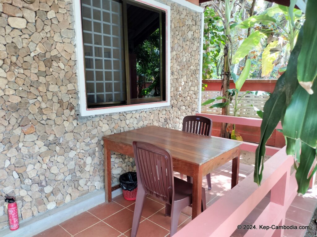 Pina House bungalows and Italian Restaurant in Kep, Cambodia