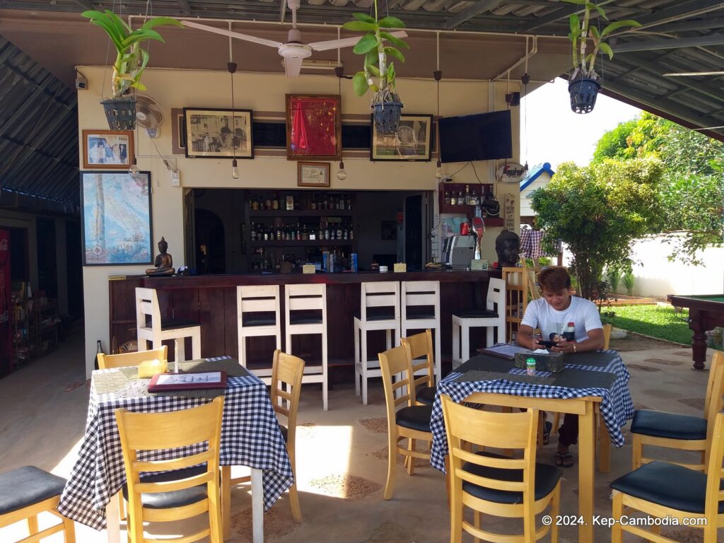 Martini Italian Restaurant in Kep, Cambodia.