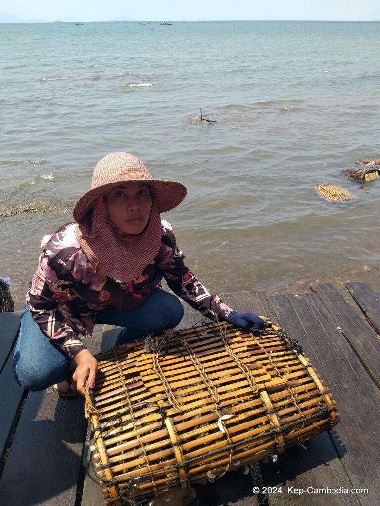 Kep Crab Market in Cambodia.