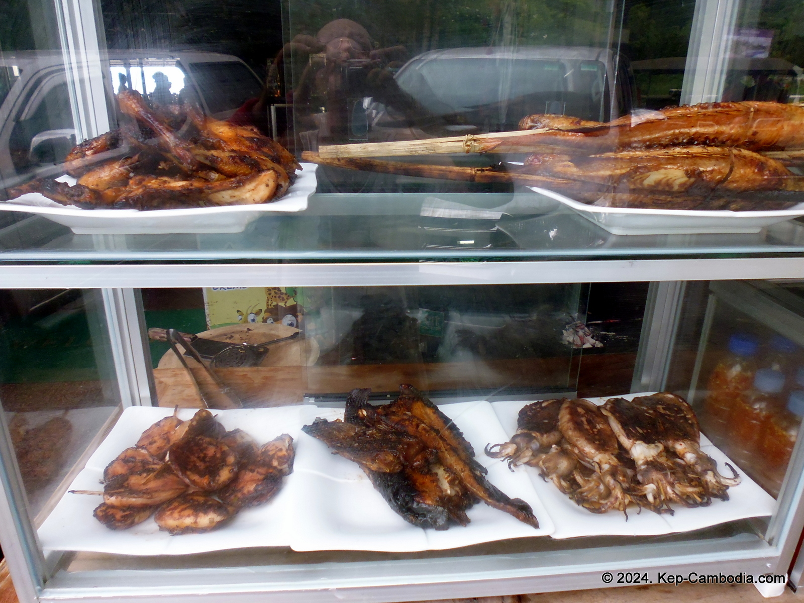 Kep Crab Market in Kep, Cambodia.