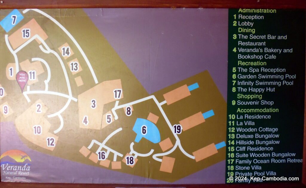 Veranda Natural Resort in Kep, Cambodia.