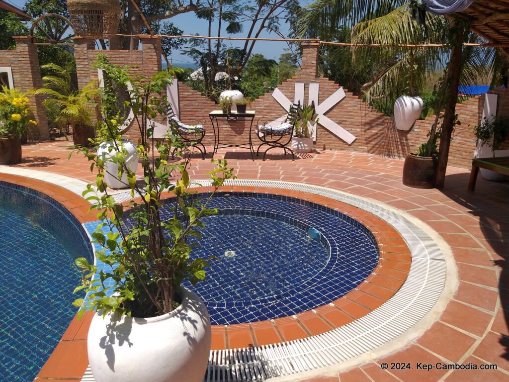 Kep Lodge Guesthouse & Restaurant in Kep, Cambodia.