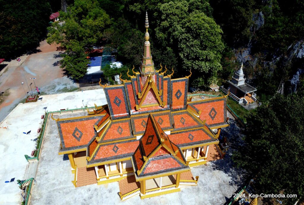 Kampong Trach Caves and Mountains in Kep, and Kampot, Cambodia.