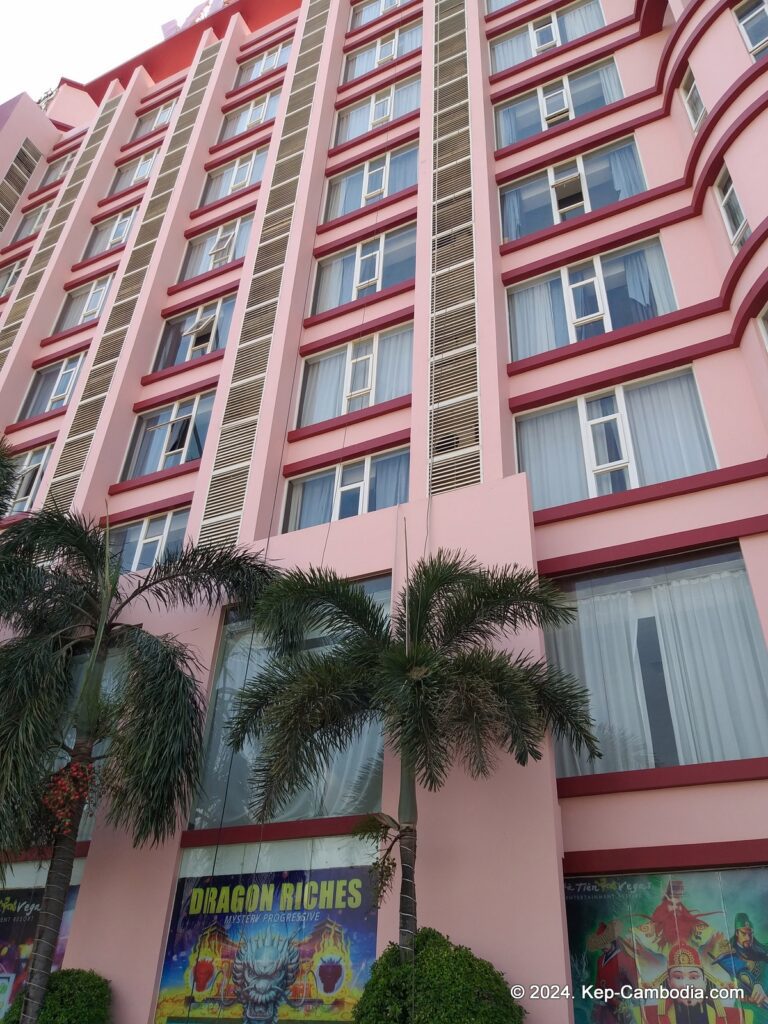 Hatien Vegas Casino in Kep, Cambodia. Kampot. Vietnam and Cambodia border crossing.