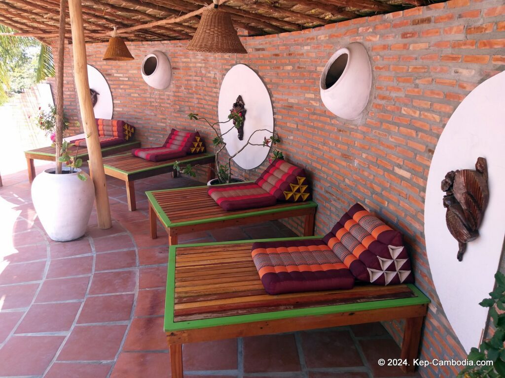Kep Lodge Guesthouse & Restaurant in Kep, Cambodia.