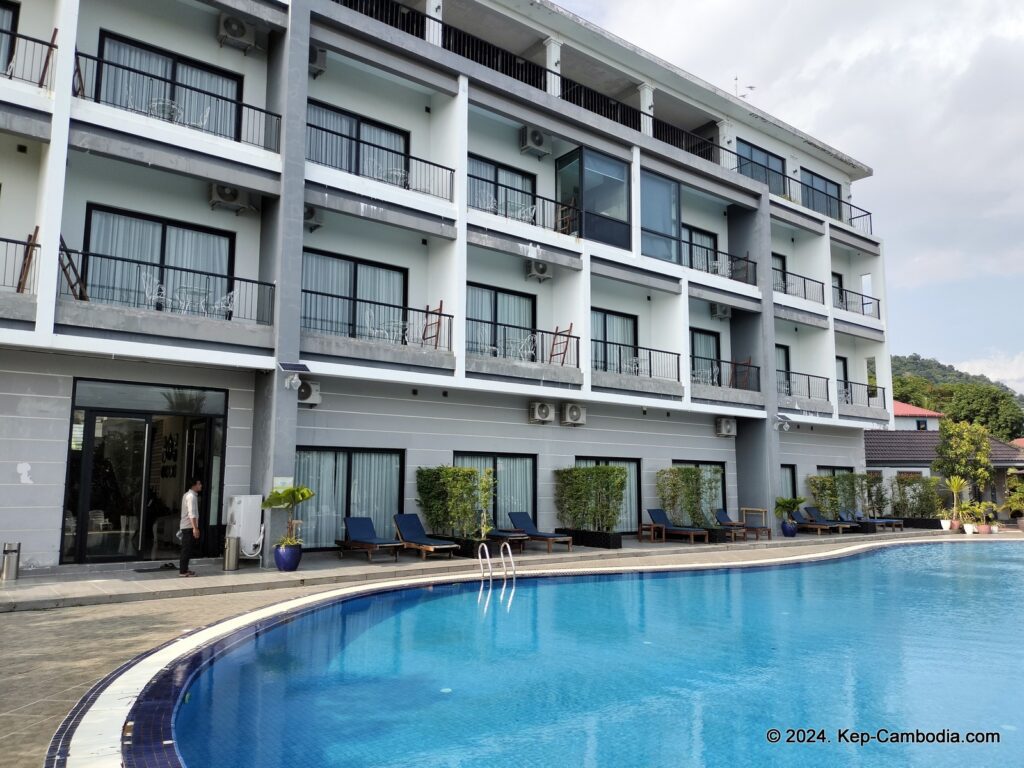 Kep Bay Hotel and Resort in Kep, Cambodia.