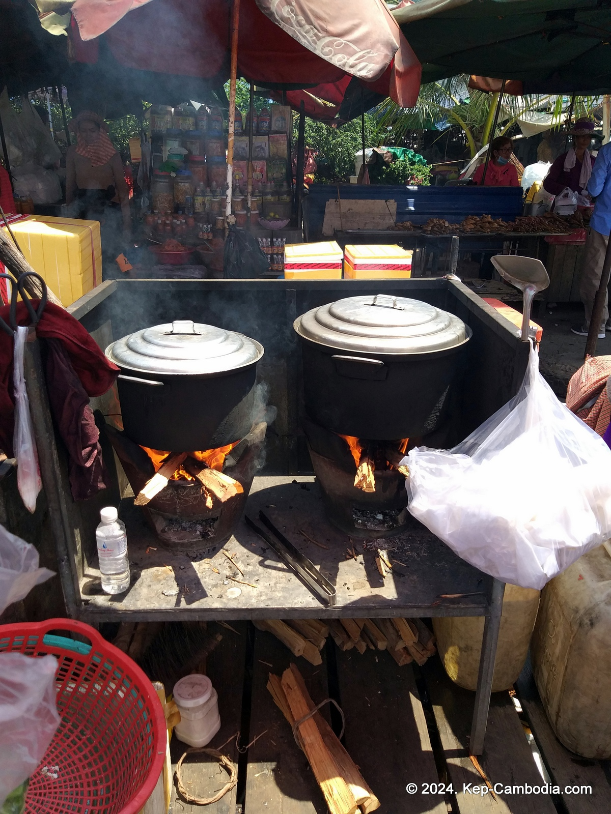 Kep Crab Market in Cambodia.