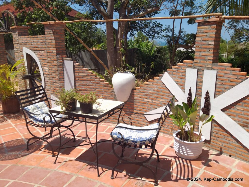 Kep Lodge Guesthouse & Restaurant in Kep, Cambodia.