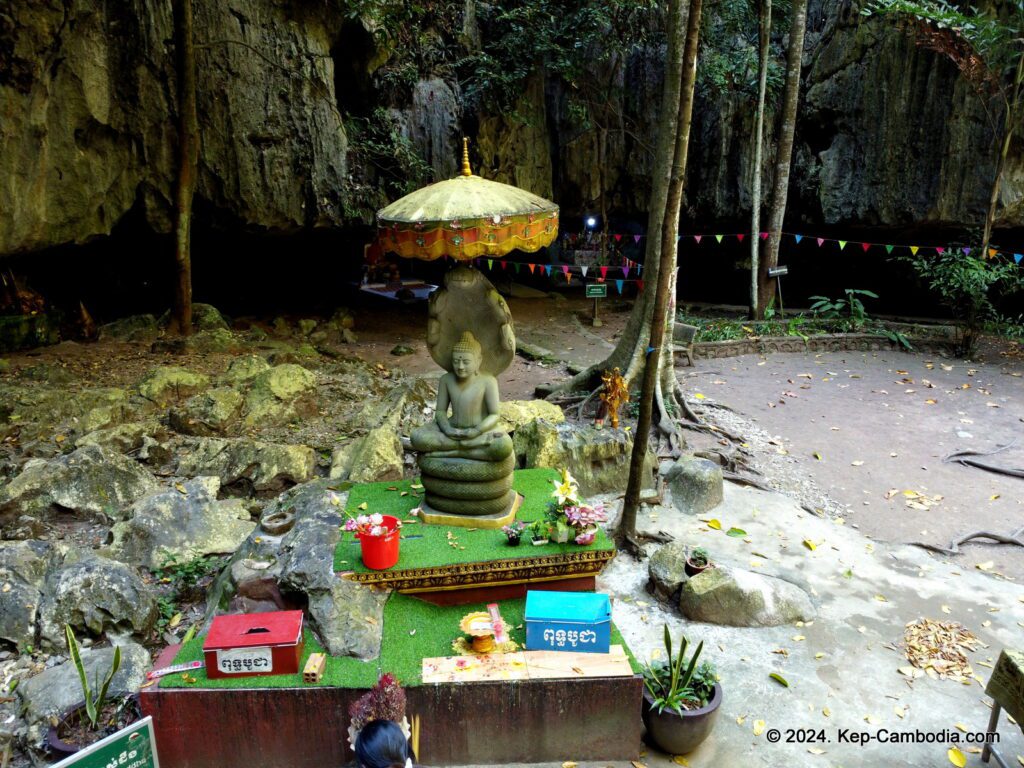 Kampong Trach Caves and Mountains in Kep, and Kampot, Cambodia.