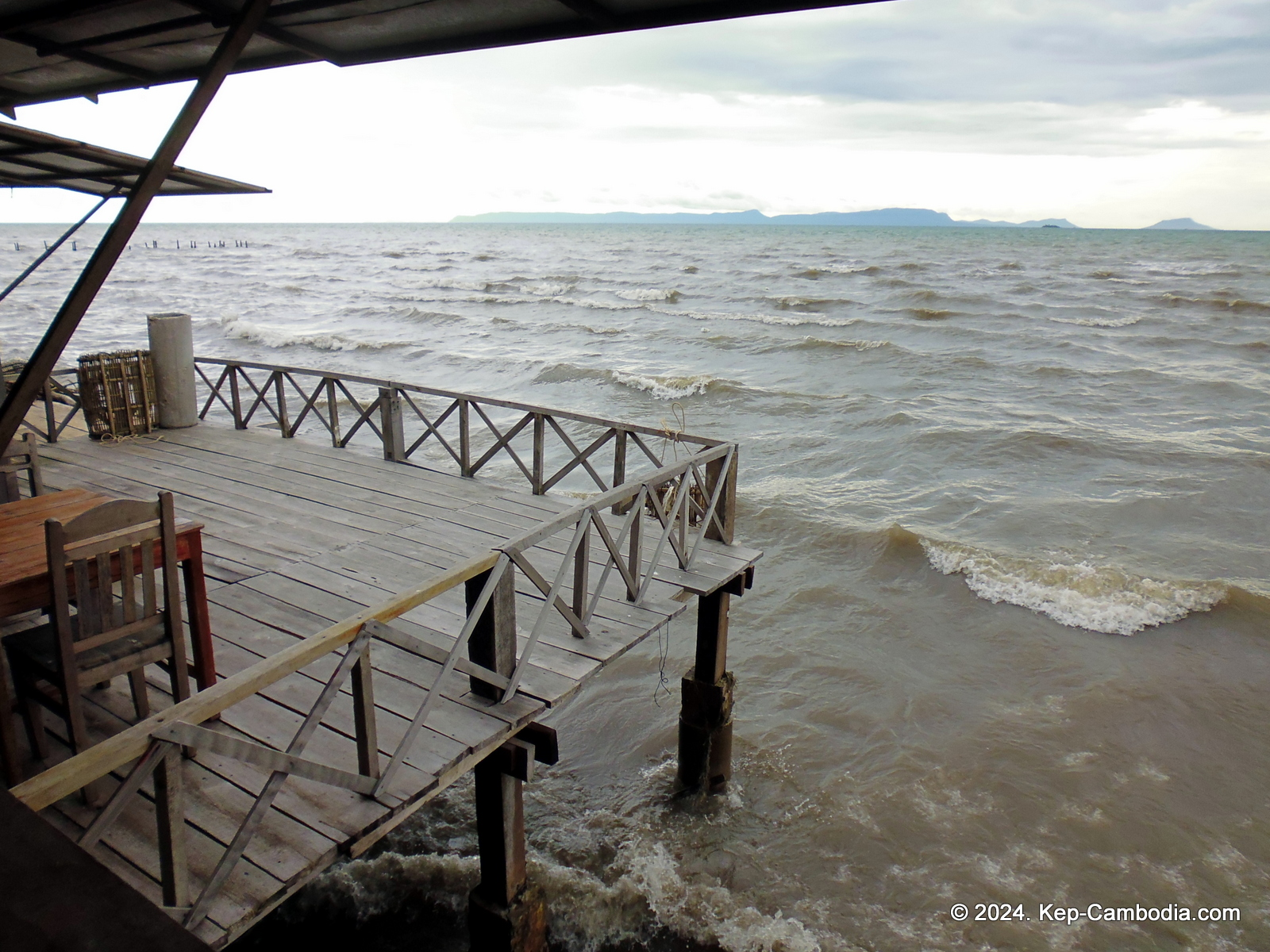 Kep Crab Market in Kep, Cambodia.