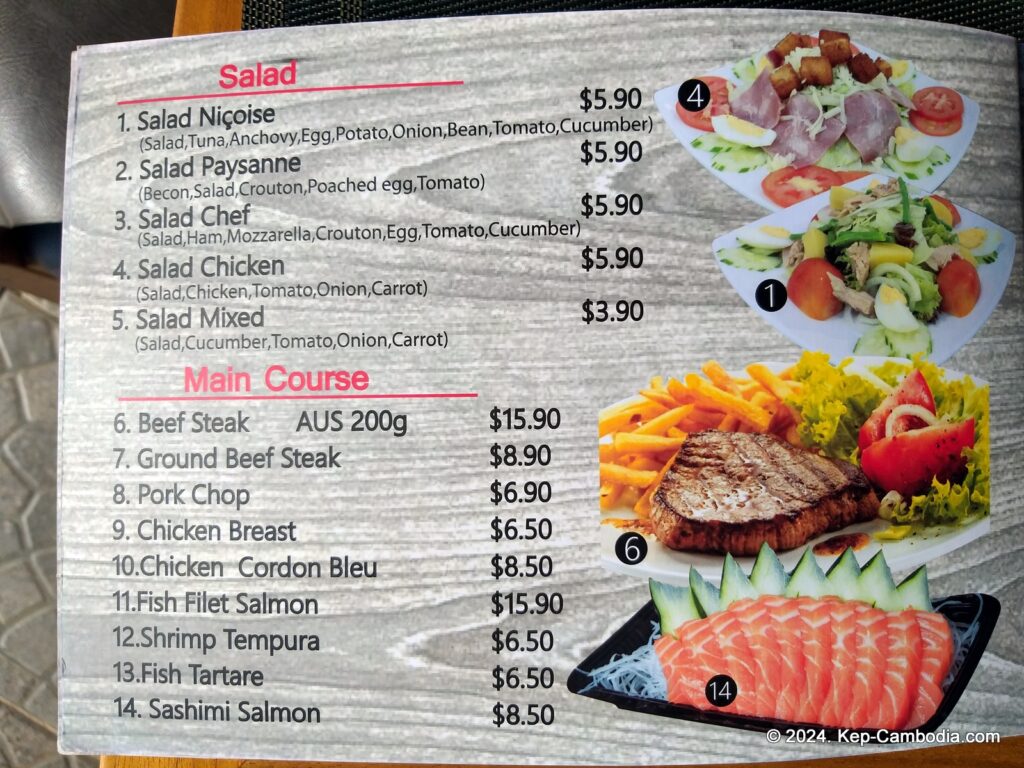 Kep Bay Hotel and Resort in Kep, Cambodia.