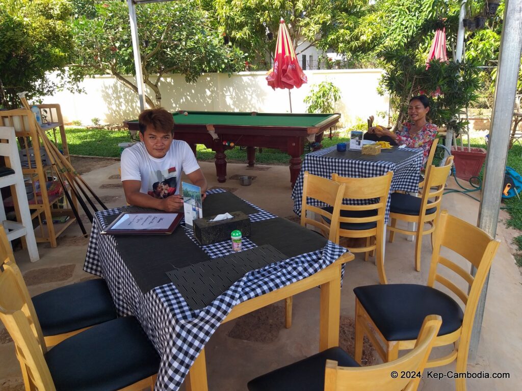 Martini Italian Restaurant in Kep, Cambodia.