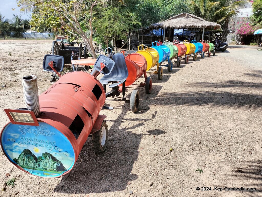 Kampong Trach Caves and Mountains in Kep, and Kampot, Cambodia.