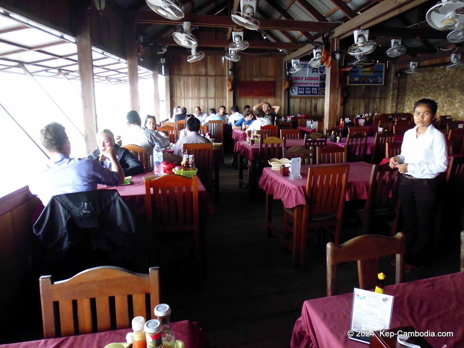 Kep Crab Market in Kep, Cambodia.