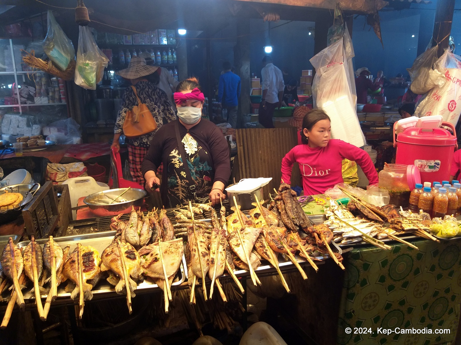 Kep Crab Market in Cambodia.