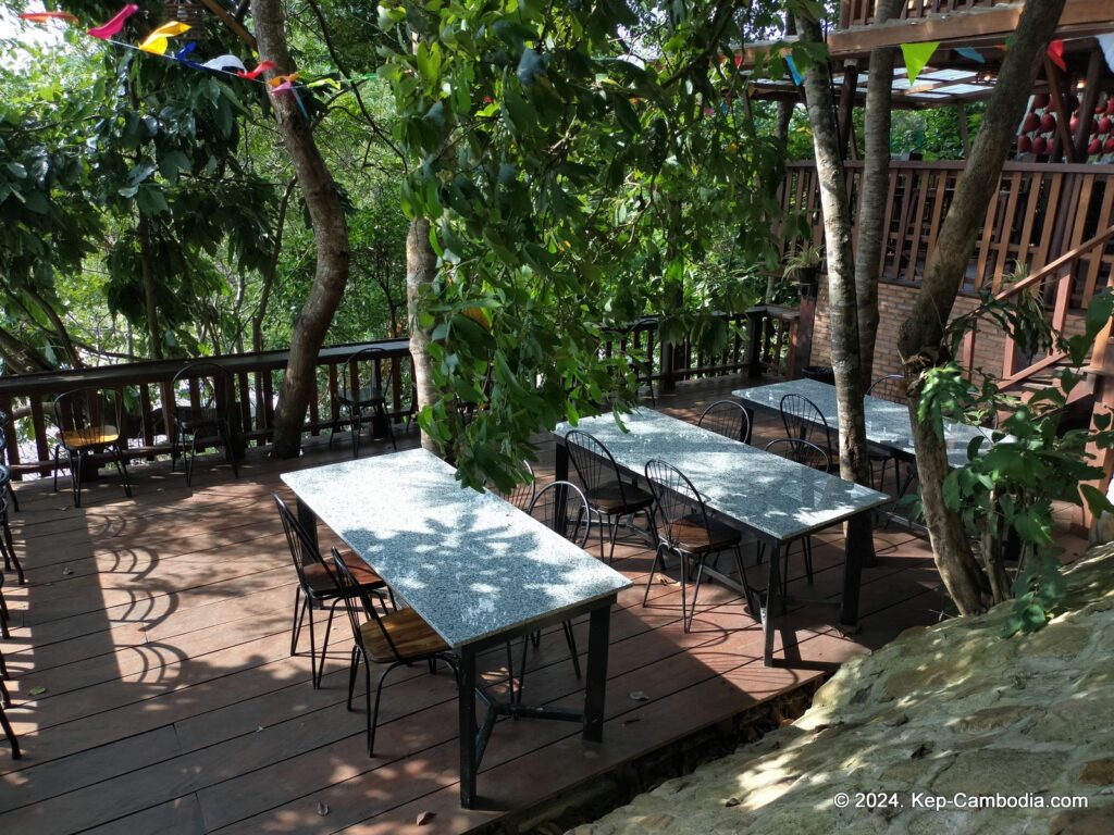 Zip Line Cafe in Kep, Cambodia.