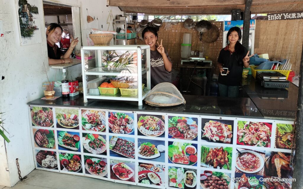 Kampong Trach Caves and Mountains in Kep, and Kampot, Cambodia.