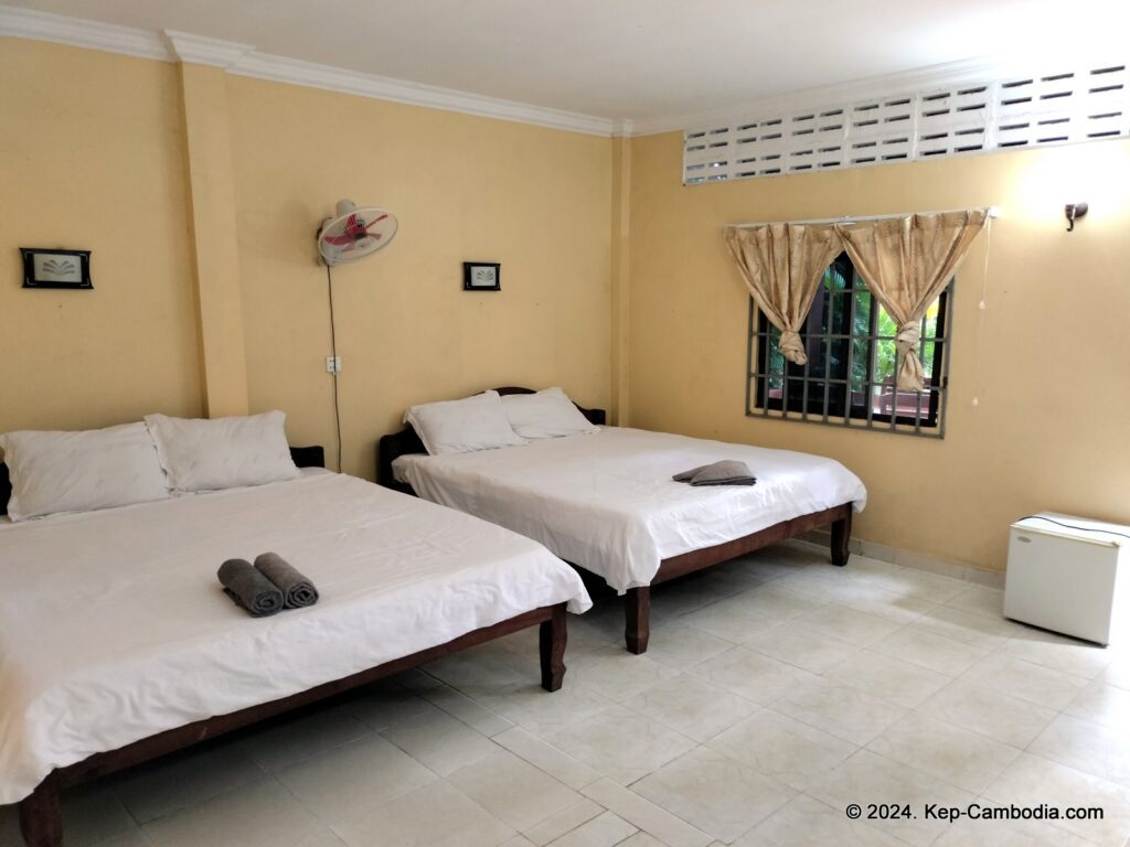 Pina House bungalows and Italian Restaurant in Kep, Cambodia