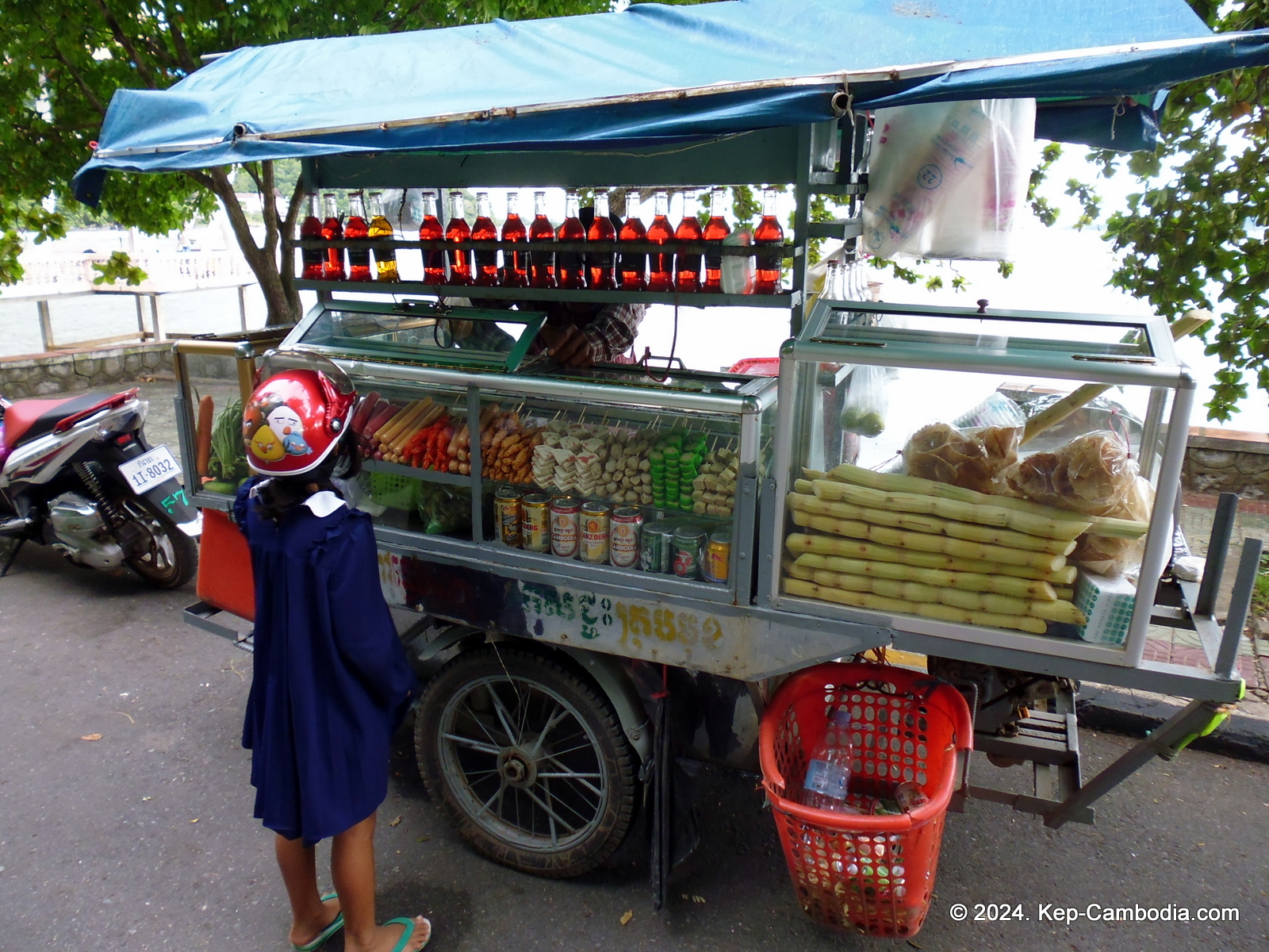 Kep Crab Market in Kep, Cambodia.