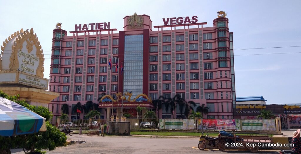 Hatien Vegas Casino in Kep, Cambodia. Kampot. Vietnam and Cambodia border crossing.