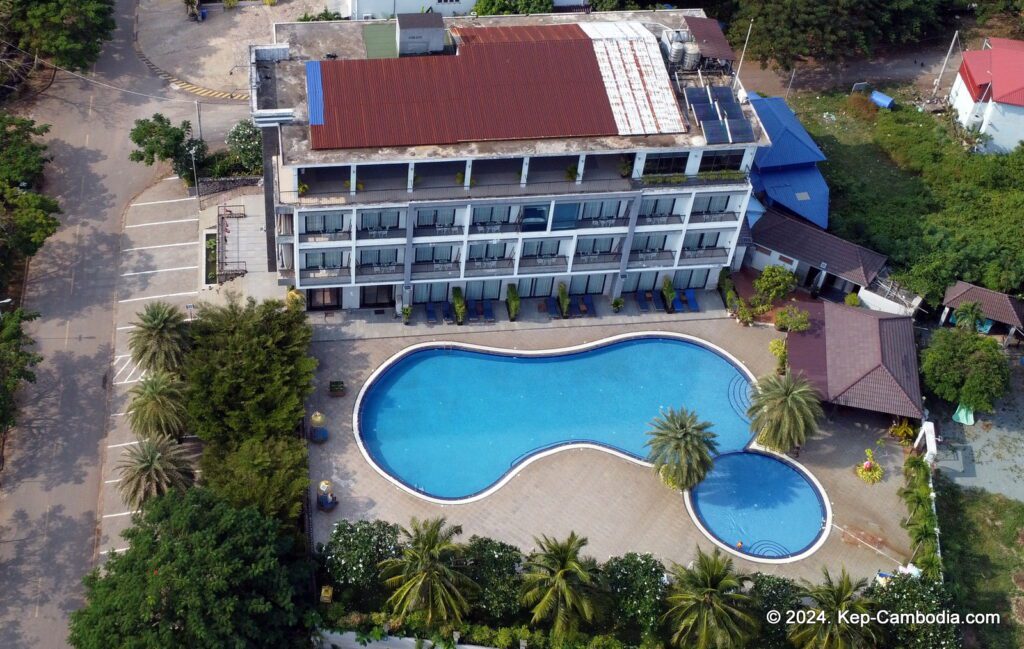 Kep Bay Hotel and Resort in Kep, Cambodia.