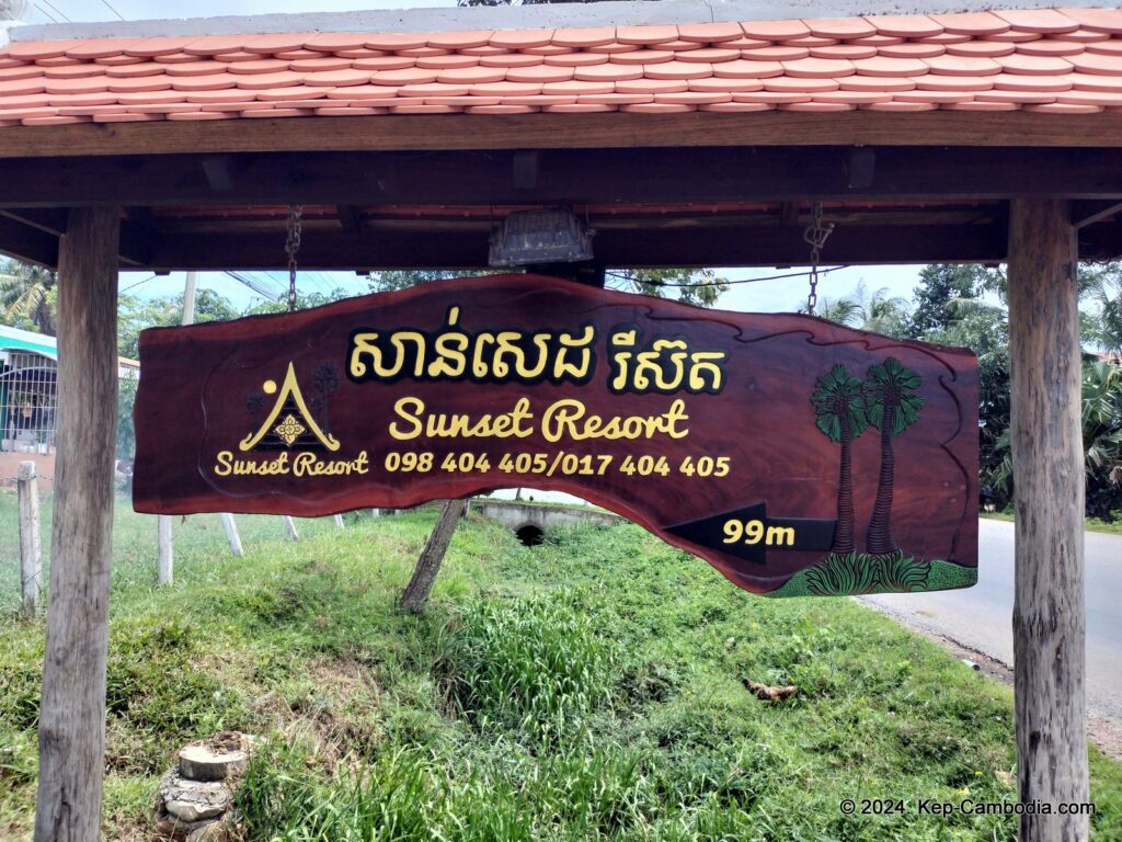 Sunset Resort in Kep, Cambodia.