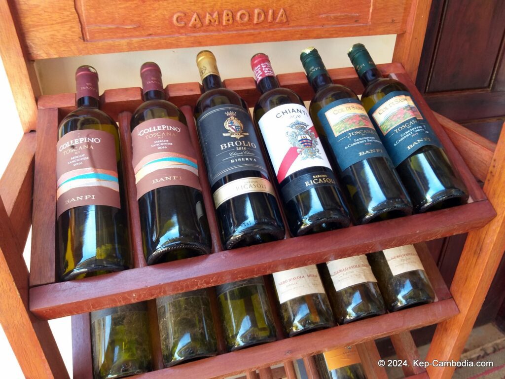 Martini Italian Restaurant in Kep, Cambodia.