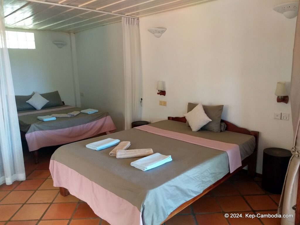 Kep Lodge Guesthouse & Restaurant in Kep, Cambodia.