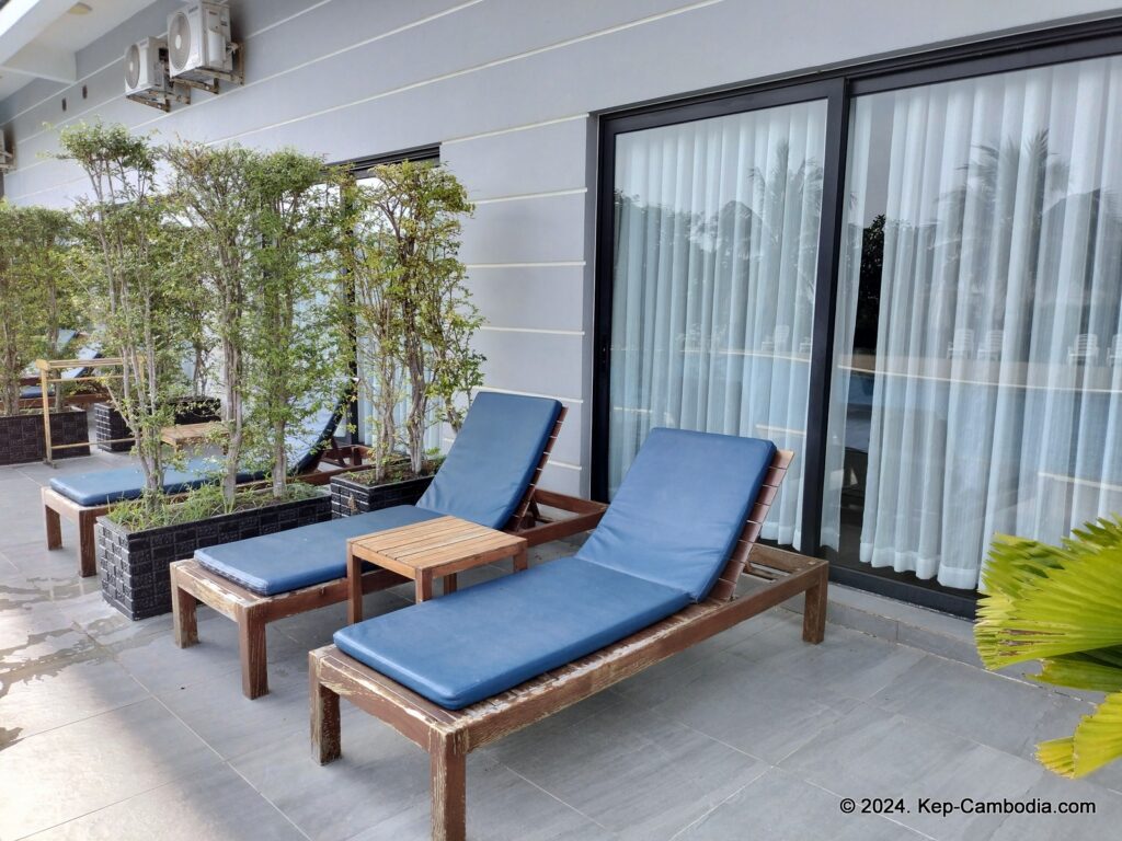 Kep Bay Hotel and Resort in Kep, Cambodia.