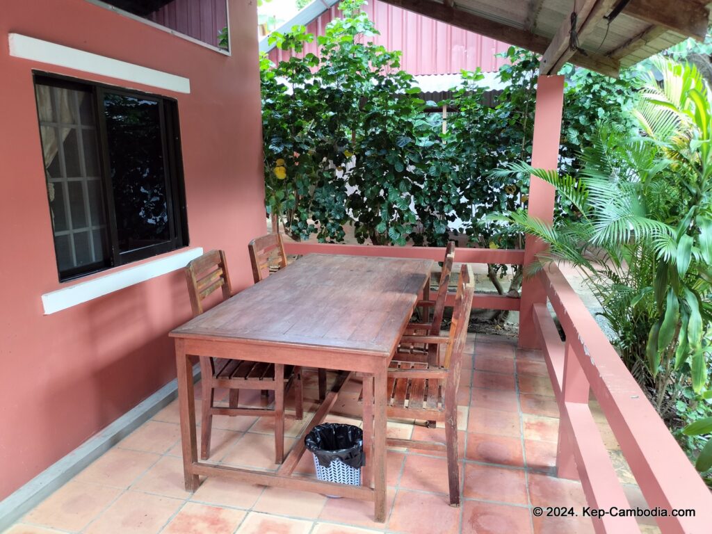 Pina House bungalows and Italian Restaurant in Kep, Cambodia