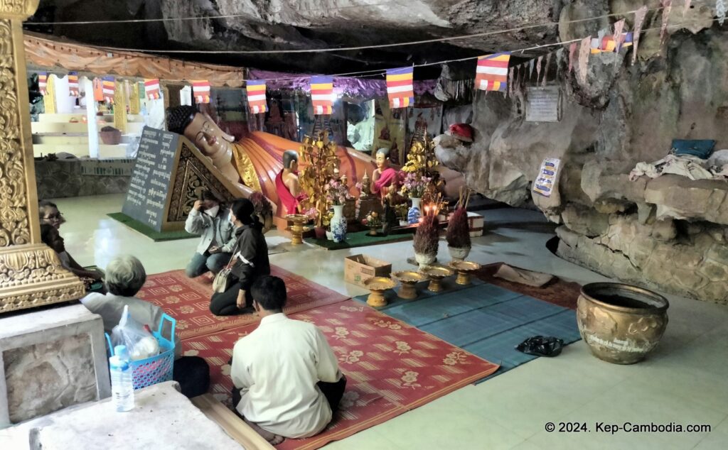 Kampong Trach Caves and Mountains in Kep, and Kampot, Cambodia.